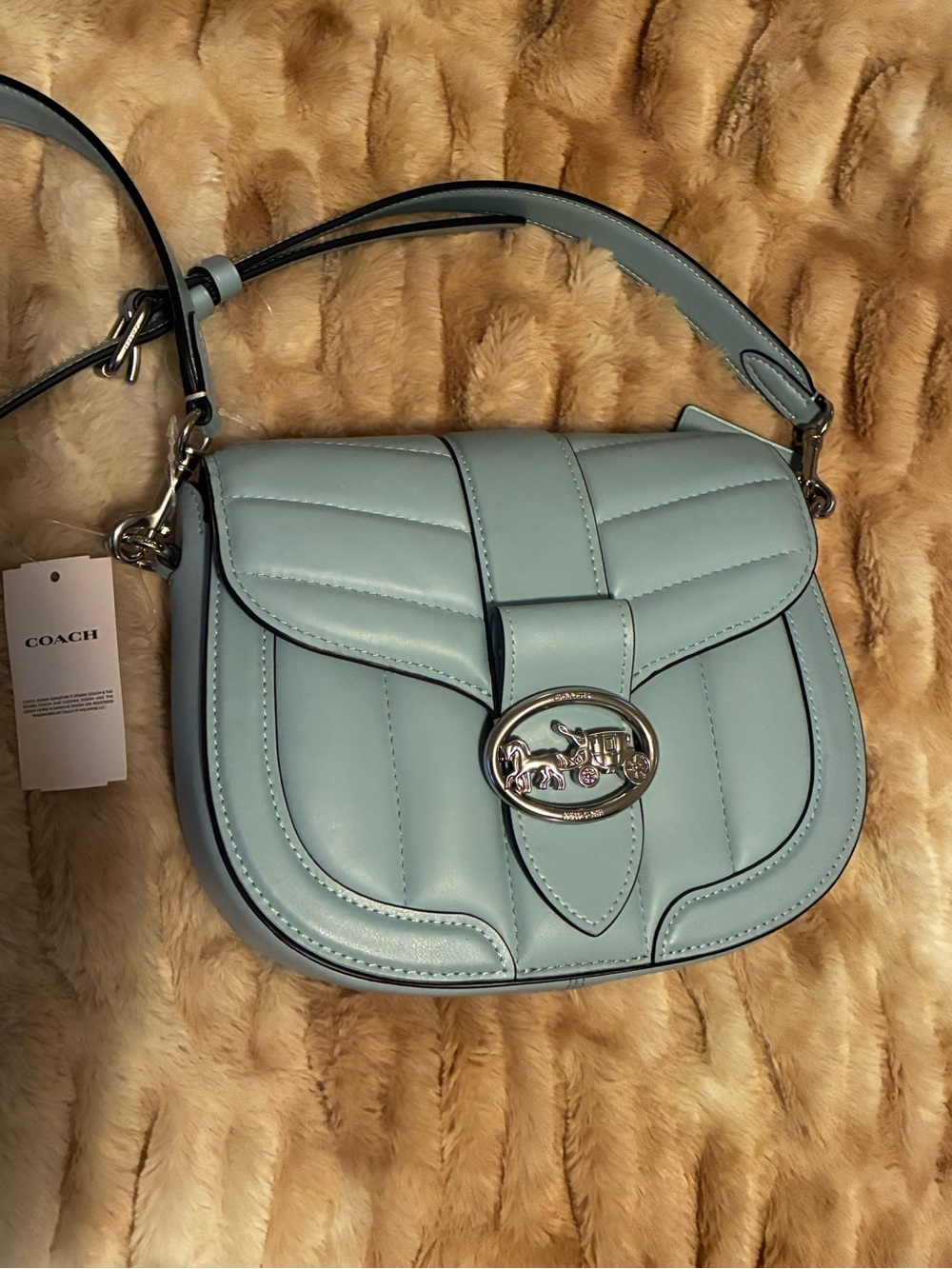 Coach Georgie Crossbody Bag in Light Blue